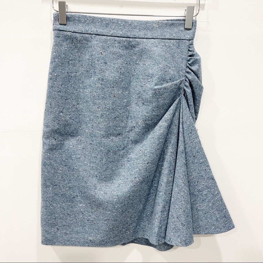 Red Valentino Virgin Wool Skirt Kick Pleat Size 40